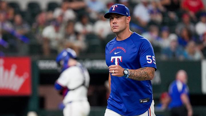 Texas Rangers manager Skip Schumaker. Credit: Raymond Carlin III-Imagn Images Texas Rangers manager Skip Schumaker. Credit: Raymond Carlin III-Imagn Images