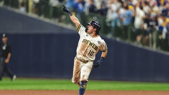 Sal Frelick’s home run helped the Brewers overcome yet another postseason deficit to beat the Rays in Game 2 of the World Series. Sal Frelick’s home run helped the Brewers overcome yet another postseason deficit to beat the Rays in Game 2 of the World Series.