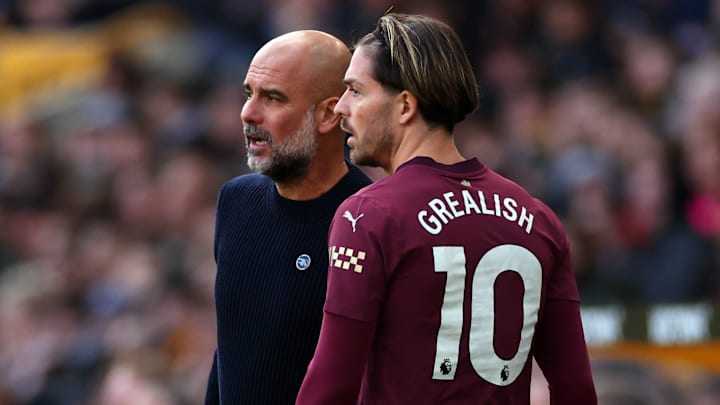 Pep Guardiola isn't amused by Jack Grealish's call-up