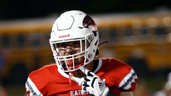 Nixa's Jackson Cantwell seen here against Webb City on August 25, 2023.