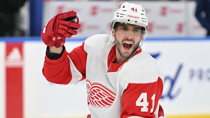 Detroit Red Wings defenseman Shayne Gostisbehere (41)