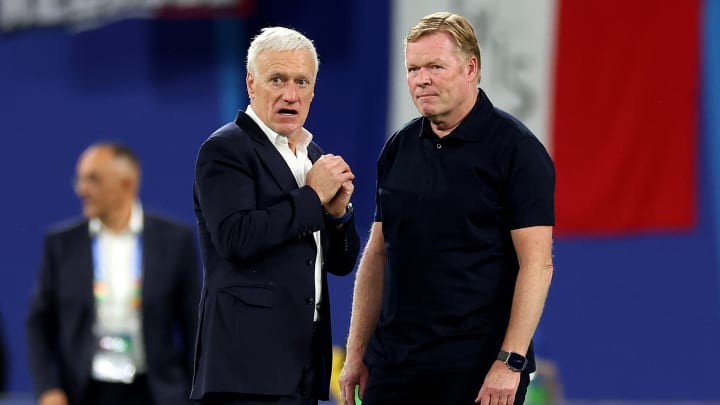 Didier Deschamps, Ronald Koeman - France - Pays-Bas