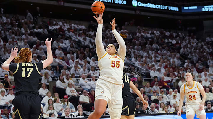 Audi Crooks and Iowa State return home to host Houston this week.