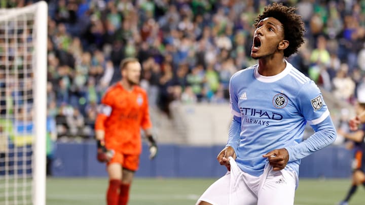 New York City FC's Talles Magno led the team to a point. New York City FC's Talles Magno led the team to a point.