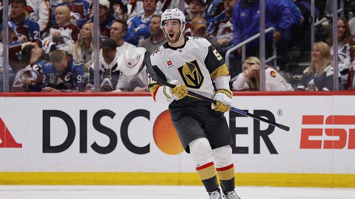 Coghlan celebrates his second-period, game-opening goal