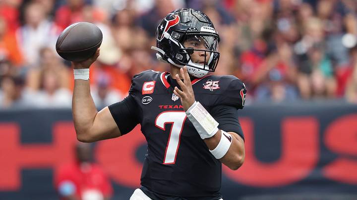 Sep 20, 2026; Houston, Texas, USA; Houston Texans quarterback C.J. Stroud (7) attempts a pass during the game against the Cincinnati Bengals at Reliant Stadium. Mandatory Credit: Troy Taormina-Imagn Images Sep 20, 2026; Houston, Texas, USA; Houston Texans quarterback C.J. Stroud (7) attempts a pass during the game against the Cincinnati Bengals at Reliant Stadium. Mandatory Credit: Troy Taormina-Imagn Images