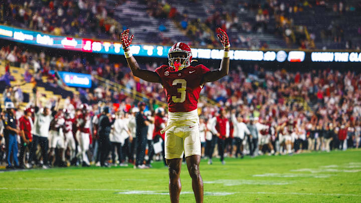 Emmanuel Henderson celebrates in Tiger Stadium