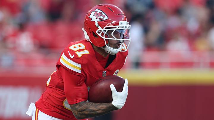 Kansas City Chiefs kick returner and wide receiver Nikko Remigio.