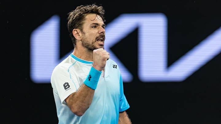 Jan 24, 2026; Melbourne, Victoria, Australia; Stan Wawrinka of Switzerland in action against Taylor Fritz of United States in the third round of the men’s singles at the Australian Open at John Cain Arena in Melbourne Park. Mandatory Credit: Mike Frey-Imagn Images Jan 24, 2026; Melbourne, Victoria, Australia; Stan Wawrinka of Switzerland in action against Taylor Fritz of United States in the third round of the men’s singles at the Australian Open at John Cain Arena in Melbourne Park. Mandatory Credit: Mike Frey-Imagn Images