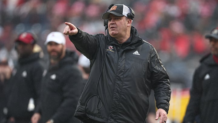 Dec 28, 2024; Bronx, NY, USA; Boston College Eagles head coach Bill O'Brien reacts during the first half against the Nebraska Cornhuskers at Yankee Stadium. Mandatory Credit: Vincent Carchietta-Imagn Images Dec 28, 2024; Bronx, NY, USA; Boston College Eagles head coach Bill O'Brien reacts during the first half against the Nebraska Cornhuskers at Yankee Stadium. Mandatory Credit: Vincent Carchietta-Imagn Images