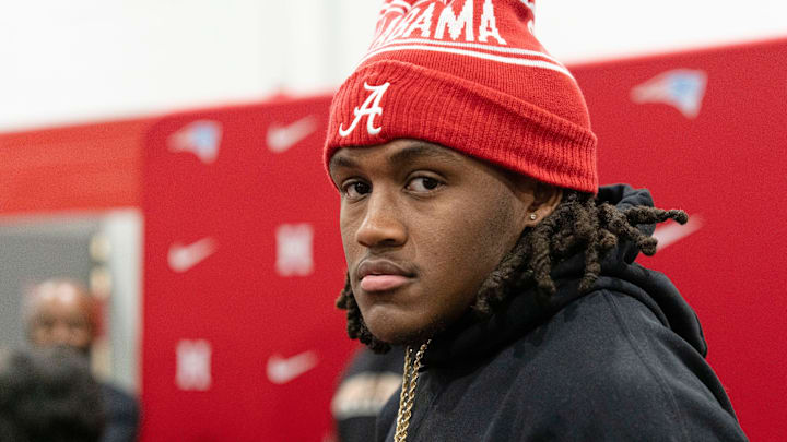 Dec. 3, 2025; Tuscaloosa, Alabama, USA; Hillcrest High’s Zay Hall signed to play for the University of Alabama on signing day in Tuscaloosa.