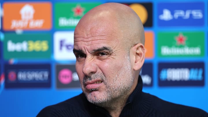 Manchester City Training Session And Press Conference - UEFA Champions League 2024/25 League Phase