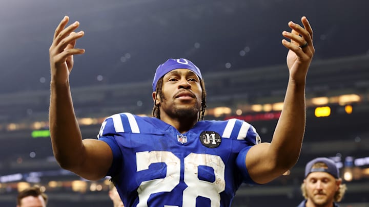 Jonathan Taylor of the Indianapolis Colts Jonathan Taylor of the Indianapolis Colts