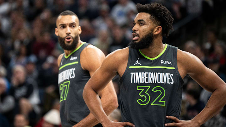 Rudy Gobert, Karl-Anthony Towns, Minnesota Timberwolves