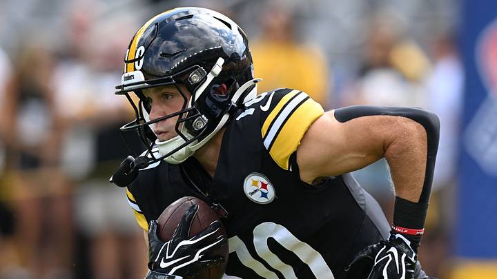 Sep 13, 2026; Pittsburgh, Pennsylvania, USA; Pittsburgh Steelers wide receiver Kaden Wetjen (10) warms up for a game against the Atlanta Falcons at Acrisure Stadium. Mandatory Credit: Barry Reeger-Imagn Images Sep 13, 2026; Pittsburgh, Pennsylvania, USA; Pittsburgh Steelers wide receiver Kaden Wetjen (10) warms up for a game against the Atlanta Falcons at Acrisure Stadium. Mandatory Credit: Barry Reeger-Imagn Images