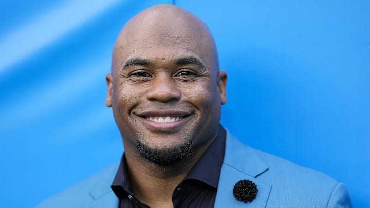Former Carolina Panthers wide receiver and now commentator Steve Smith Sr. before NFL contest Former Carolina Panthers wide receiver and now commentator Steve Smith Sr. before NFL contest