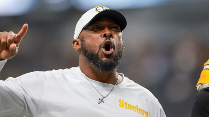 Mike Tomlin reacts after the Pittsburgh Steelers defeat the New York Jets. 