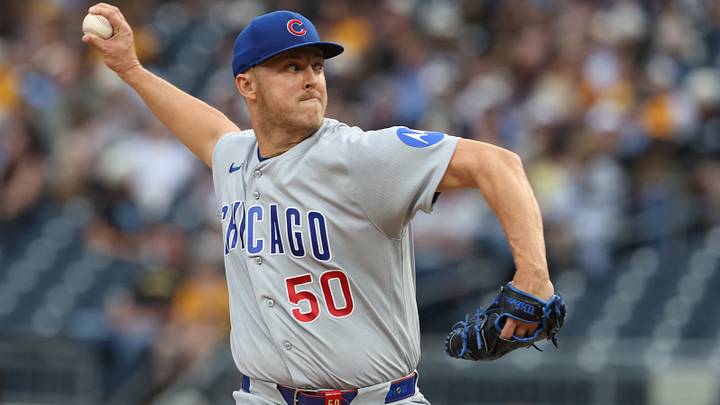 May 27, 2026; Pittsburgh, Pennsylvania, USA;  Chicago Cubs starting pitcher Jameson Taillon (50) delivers a pitch against the Pittsburgh Pirates during the first inning at PNC Park. Mandatory Credit: Charles LeClaire-Imagn Images