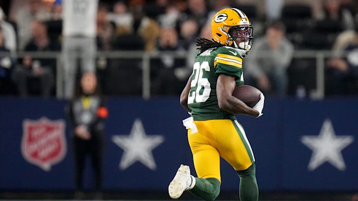 Green Bay Packers safety Darnell Savage (26) returns an interception for a touchdown during the