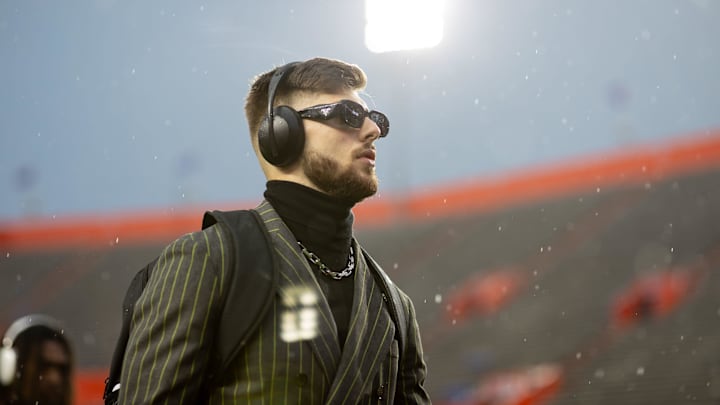 Florida Gators wide receiver Ricky Pearsall (1) walks on the field during Gator Walk at Steve