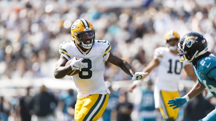 Green Bay Packers running back Josh Jacobs.