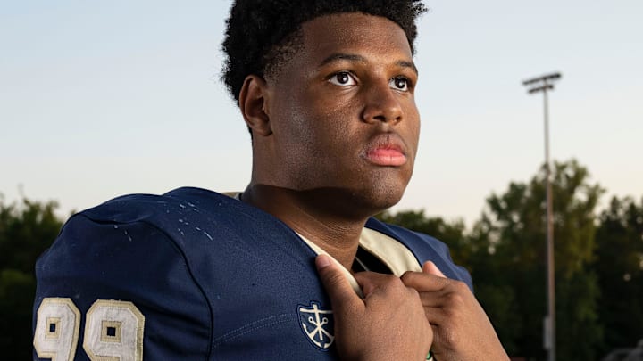 Cathedral Kendrick Gilbert photographed on Tuesday, July 19, 2022 at Brebeuf Jesuit Preparatory School in Indianapolis.
Football Superteam Media Day Cathedral Kendrick Gilbert photographed on Tuesday, July 19, 2022 at Brebeuf Jesuit Preparatory School in Indianapolis.
Football Superteam Media Day