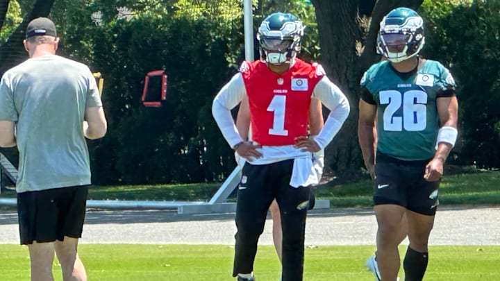 Jalen Hurts and Saquon Barkley Jalen Hurts and Saquon Barkley