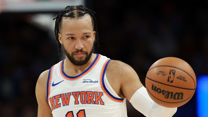 New York Knicks guard Jalen Brunson against the Phoenix Suns.