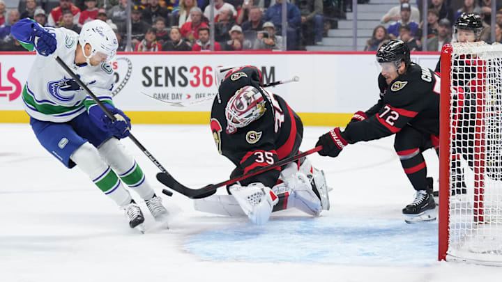Thomas Chabot, Elias Pettersson, Linus Ullmark
