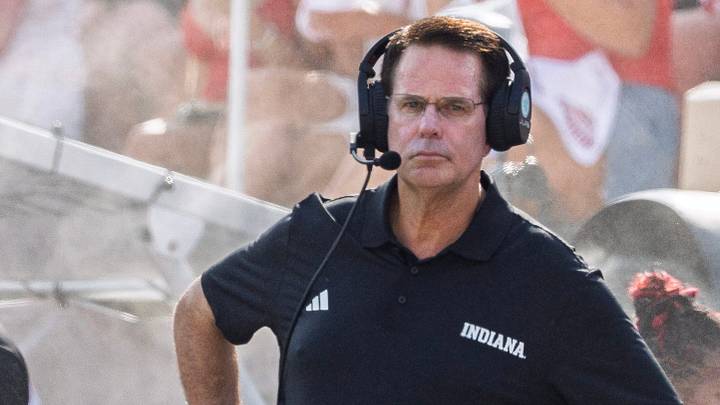 Indiana Head Coach Curt Cignetti during the Indiana versus Western Kentucky football game at Memorial Stadium on Saturday, Sept. 19, 2026. Indiana Head Coach Curt Cignetti during the Indiana versus Western Kentucky football game at Memorial Stadium on Saturday, Sept. 19, 2026.