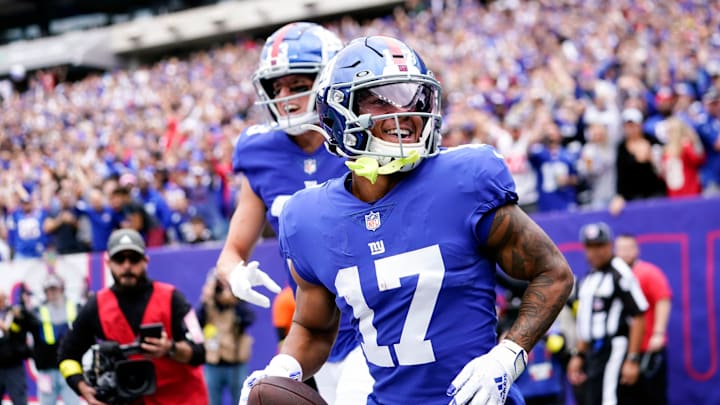 New York Giants wide receiver Wan'Dale Robinson (17) New York Giants wide receiver Wan'Dale Robinson (17)
