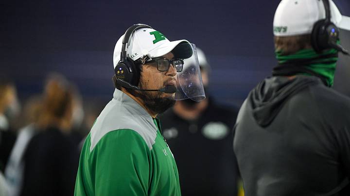 Pierre head coach Steve Steele, who recently won his 100th career game, has led his team to a 7-0 star this season.