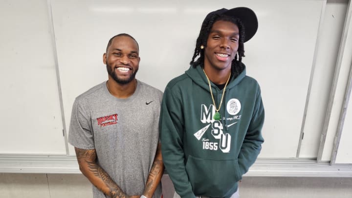 Coach Steven Burns and LaRue Zamorano II Coach Steven Burns and LaRue Zamorano II