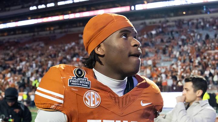 Texas Longhorns wide receiver Ryan Wingo (5) against the Clemson Tigers. 