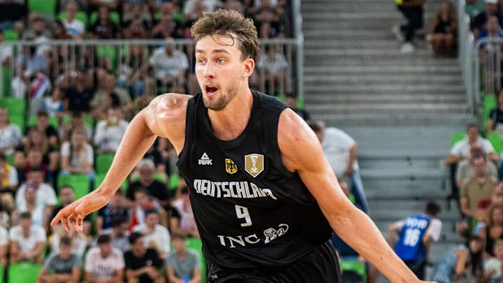 Franz Wagner shined in his first game for Germany in their prep for Eurobasket. With a more confident shot, he is heading in the right direction.