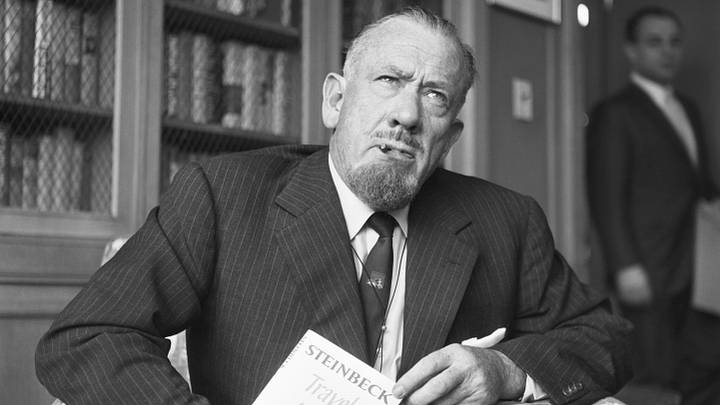 Nobel Prize Winner John Steinbeck at Press Conference Nobel Prize Winner John Steinbeck at Press Conference