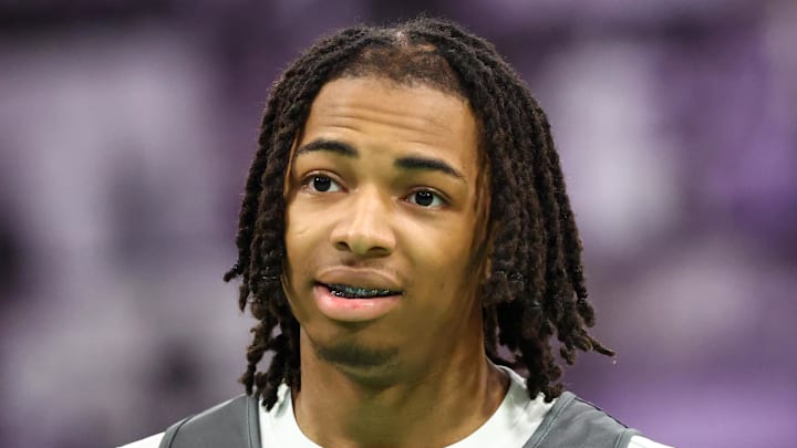Mar 30, 2026; Goodyear, AZ, USA; Deron Rippey Jr (0) during the McDonalds All American Jam Fest at Millennium High School. Mandatory Credit: Mark J. Rebilas-Imagn Images Mar 30, 2026; Goodyear, AZ, USA; Deron Rippey Jr (0) during the McDonalds All American Jam Fest at Millennium High School. Mandatory Credit: Mark J. Rebilas-Imagn Images