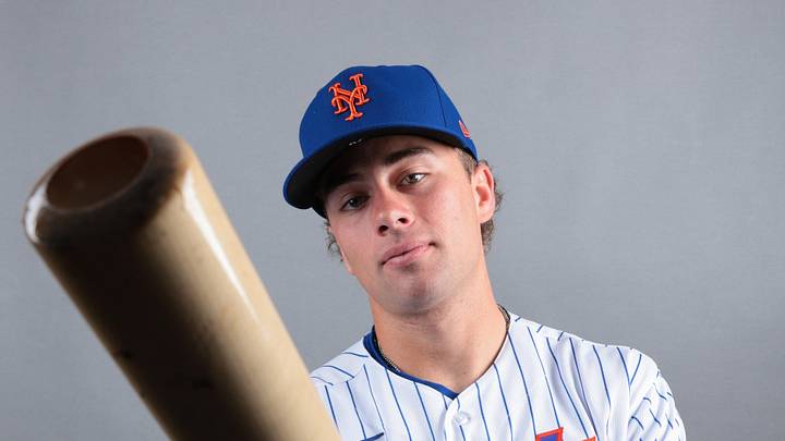 Feb 19, 2026; Port St. Lucie, FL, USA; New York Mets outfielder Nick Morabito (70) poses for a photo during media day at Clover Park. Mandatory Credit: Sam Navarro-Imagn Images Feb 19, 2026; Port St. Lucie, FL, USA; New York Mets outfielder Nick Morabito (70) poses for a photo during media day at Clover Park. Mandatory Credit: Sam Navarro-Imagn Images