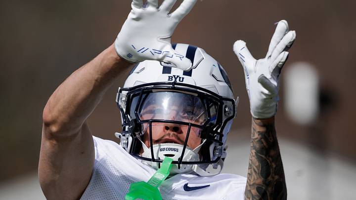 BYU wide receiver Kyler Kasper at Spring Camp BYU wide receiver Kyler Kasper at Spring Camp