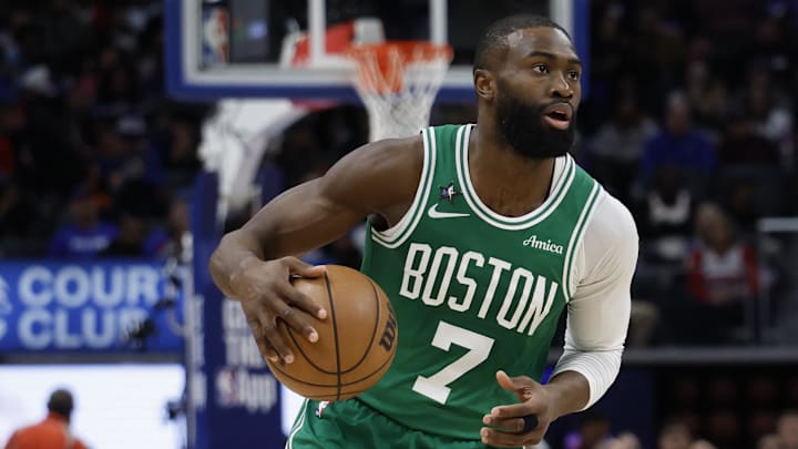 Jaylen Brown and the Celtics are home favorites against the Blazers on Monday night.