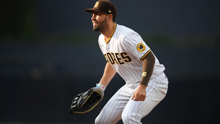Eric Hosmer jugó la campaña pasada con los Padres de San Diego