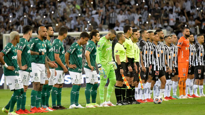 Equipes se enfrentaram na Libertadores | FBL-LIBERTADORES-MINEIRO-PALMEIRAS