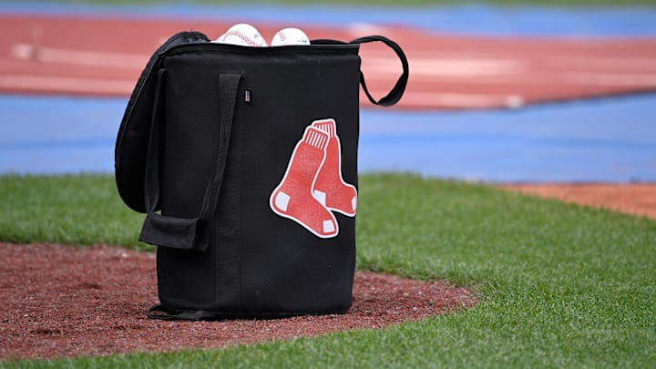 May 12, 2024; Boston, Massachusetts, USA; A bag of baseballs sits on the diamond before a game against between the Boston Red Sox and the Washington Nationals at Fenway Park. Mandatory Credit: Eric Canha-USA TODAY Sports May 12, 2024; Boston, Massachusetts, USA; A bag of baseballs sits on the diamond before a game against between the Boston Red Sox and the Washington Nationals at Fenway Park. Mandatory Credit: Eric Canha-USA TODAY Sports