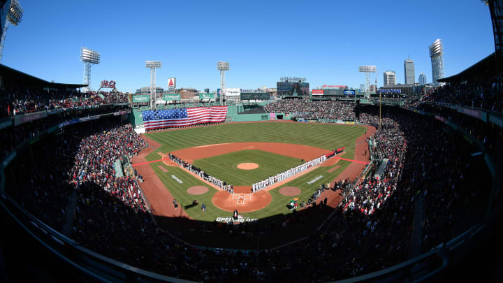 Mar 30, 2023; Boston, Massachusetts, USA; A general view of Fenway Park before a game between the Boston Red Sox and the Baltimore Orioles at Fenway Park. Mandatory Credit: Eric Canha-USA TODAY Sports