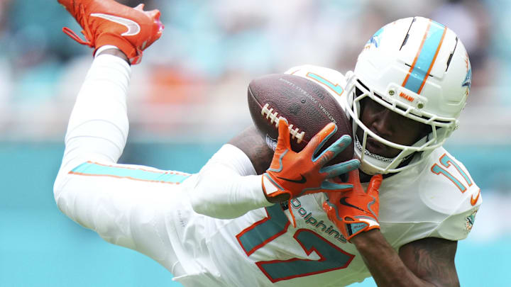 Dolphins wide receiver Jaylen Waddle could be available if Miami decides to move on from big contracts. Dolphins wide receiver Jaylen Waddle could be available if Miami decides to move on from big contracts.