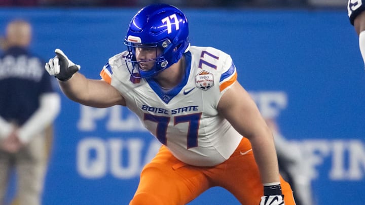Boise State Broncos offensive tackle Kage Casey.