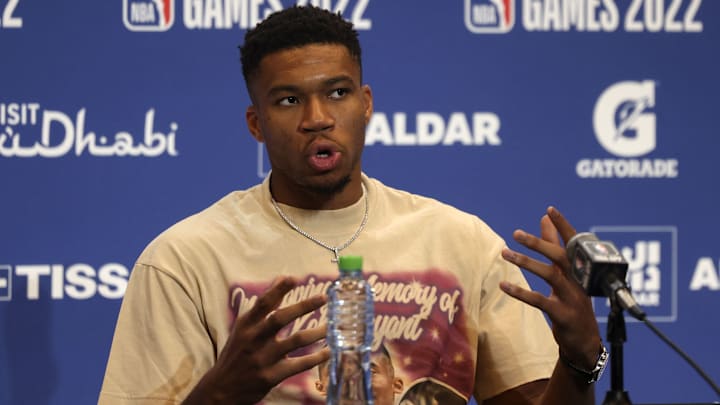 BASKET-UAE-NBA-BUCKS-HAWKS-PRESSER