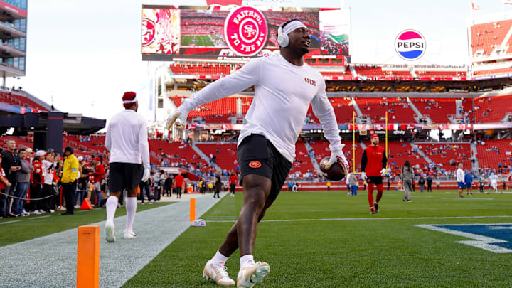 San Francisco 49ers wide receiver Deebo Samuel Sr. (1) during the game against the Detroit Lions at Levi's Stadium.