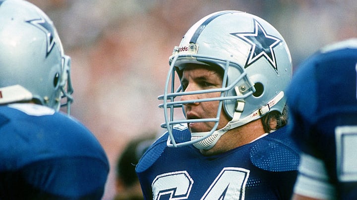 Dallas Cowboys center Tom Rafferty in 1988.