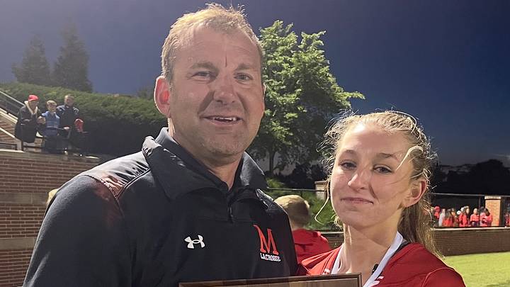 Former Maryvale lacrosse coach Brian Reese celebrated the 2025 IAAM A Conference championship plaque with daughter Camden, the nation’s top player in the Class of 2026, who is committed to the University of Maryland where her mother, Cathy, is the women’s head coach. Shortly after repeating as the 2026 IAAM A champs, Brian Reese stepped down as the program's head coach. Former Maryvale lacrosse coach Brian Reese celebrated the 2025 IAAM A Conference championship plaque with daughter Camden, the nation’s top player in the Class of 2026, who is committed to the University of Maryland where her mother, Cathy, is the women’s head coach. Shortly after repeating as the 2026 IAAM A champs, Brian Reese stepped down as the program's head coach.